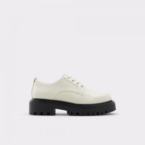 Dámské Baleríny Aldo Bigmove Oxford shoe - Lug sole Bílé | 85207XVFU