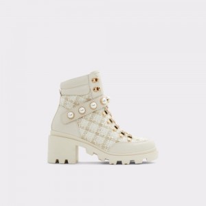 Dámské Bojové boty Aldo Afirasean Combat boots - Lug sole Bílé | 35174KCET