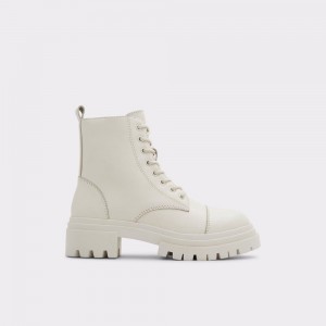 Dámské Bojové boty Aldo Bigmark Combat boots - Lug sole Bílé | 03256RHGA