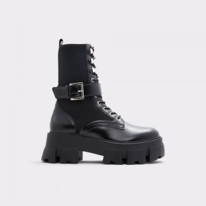 Dámské Bojové boty Aldo Grandleap Combat boots - Lug sole Černé | 71530ESHK