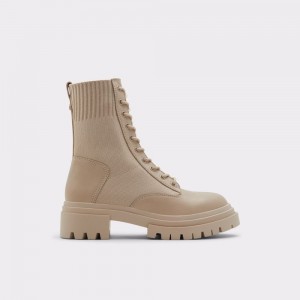 Dámské Bojové boty Aldo Reflow Combat boots - Lug sole Světle Béžový | 06493LSCM