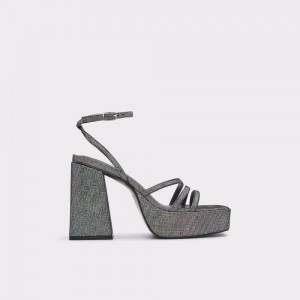 Dámské Boty Na Platformy Aldo Landabriver Strappy heeled sandal - Flatform Stříbrné | 76120JXSF