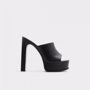 Dámské Boty Na Platformy Aldo Savilla Heeled mule - Plateforme Černé | 91758IJEU