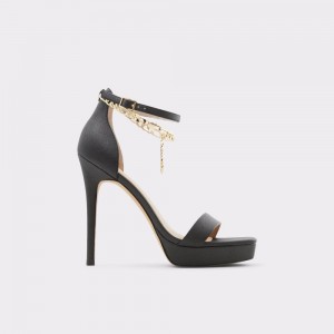 Dámské Boty Na Platformy Aldo Scarlettchain Heeled sandal - Stiletto heel Černé | 32950DALC