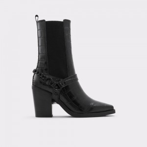 Dámské Chelsea Boty Aldo Campera Western ankle boot - Block heel Černé | 63541DWCZ