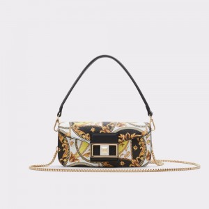 Dámské Kabelky Přes Rameno Aldo Bellomax Shoulder bag Černé Zlaté | 38507JONI