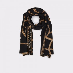 Dámské Klobouky Aldo Enobadanten Scarf Černé Zlaté | 45192JAPT