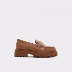 Dámské Loafers Aldo Bigstrut Loafer - Lug sole Tmavě Béžový | 63720VXGQ