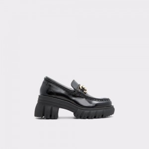 Dámské Loafers Aldo Bigwalk Loafer - Lug sole Černé | 85247DTOU