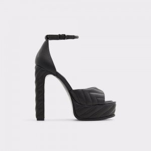 Dámské Perfect Pairings Aldo Milena Ankle strap heeled sandal - Plateforme Černé | 34569NFCI