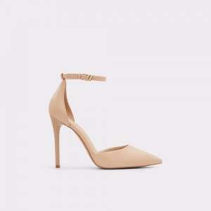 Dámské Podpatky Aldo Blige Ankle strap heeled shoe - Stiletto heel Béžový | 06784XKGL