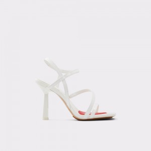 Dámské Podpatky Aldo Luvly Strappy high heel sandal - Stiletto heel Bílé | 05932WYXT