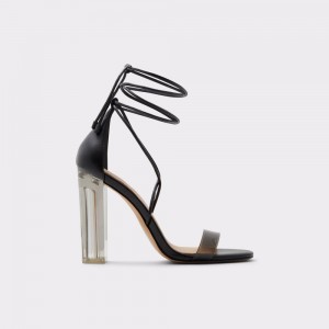 Dámské Podpatky Aldo Onardonia Strappy heeled sandal Černé | 98234QYVU