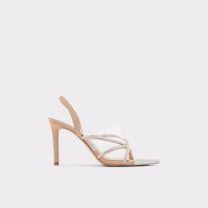 Dámské Sandály Aldo Aabelle Strappy high heel sandal - Stiletto heel Béžový | 05463FIVW