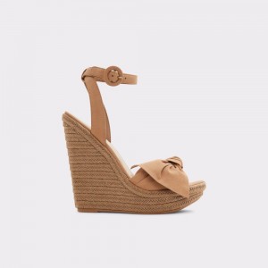 Dámské Sandály Aldo Besch Wedge sandal - Wedge heel Hnědé | 06854LXEN