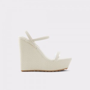 Dámské Sandály Aldo Bodish Wedge sandal - Wedge heel Bílé | 94376BNZX