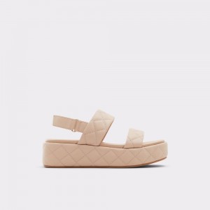 Dámské Sandály Aldo Cossette Wedge sandal - Flatform Béžový | 60749XQUO