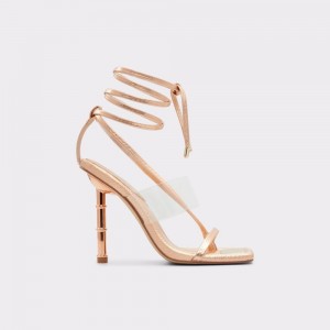 Dámské Sandály Aldo Elektra Strappy heeled sandal Růžové Zlaté | 60843KWTS