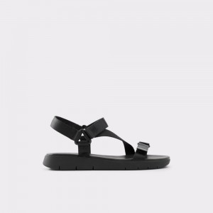 Dámské Sandály Aldo Eoweniel Strappy flat sandal Černé | 90632QTZX