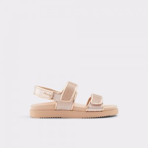 Dámské Sandály Aldo Eowiliwia Sling back flat sandal Růžové Zlaté | 59380UEVD