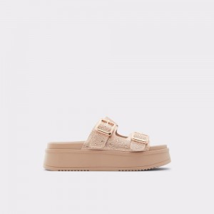 Dámské Sandály Aldo Jika Slide sandal - Flatform Růžové Zlaté | 15638LJQX