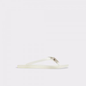 Dámské Sandály Aldo Kahala Flat sandal Bílé | 81032MBRA