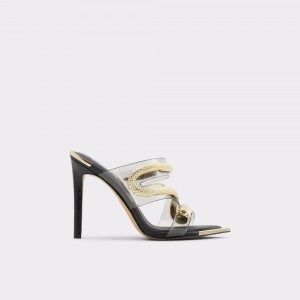 Dámské Sandály Aldo Najash Strappy heeled sandal - Stiletto heel Černé | 06285QHUG