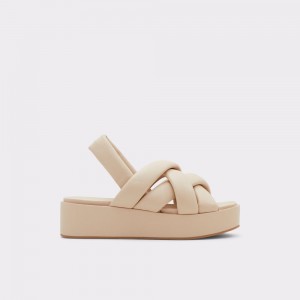 Dámské Sandály Aldo Phoebie Sling back sandal - Platform Béžový | 39026TLBG