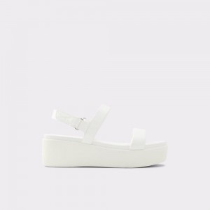 Dámské Sandály Aldo Tisdal Strappy wedge sandal - Wedge heel Bílé | 24061XDWK