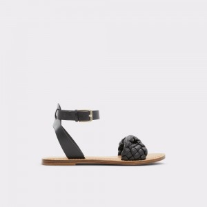 Dámské Sandály Aldo Tressa Sling back flat sandal Černé | 07421NGXD