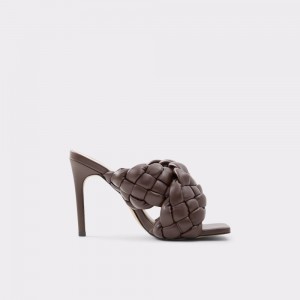 Dámské Sandály Aldo Tressu High heel sandal - Stiletto heel Tmavě Hnědé | 02984COBZ