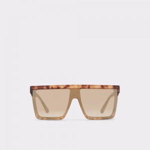 Dámské Sluneční Brýle Aldo Brightside Shield sunglasses Hnědé | 69072JLVZ