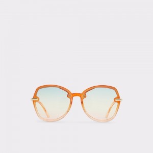 Dámské Sluneční Brýle Aldo Cortegaca Round sunglasses Světle Oranžové | 90814FCHD