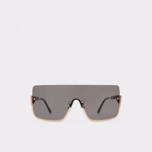 Dámské Sluneční Brýle Aldo Danet Shield sunglasses Černé Zlaté | 82605NSBE