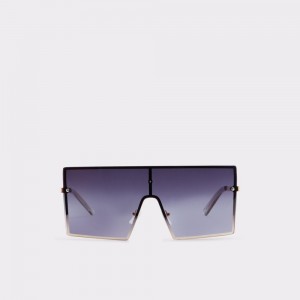 Dámské Sluneční Brýle Aldo Dwawen Square sunglasses Černé Zlaté | 08953SWYI