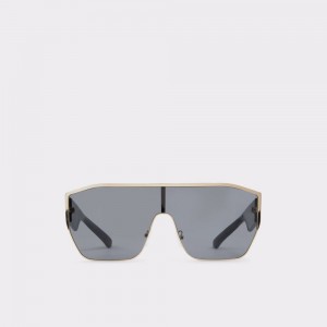 Dámské Sluneční Brýle Aldo Faletha Shield sunglasses Černé Zlaté | 59128TMLI