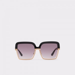 Dámské Sluneční Brýle Aldo Halaeraen Sunglasses Černé Zlaté | 62410BYAV