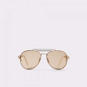 Dámské Sluneční Brýle Aldo Unoe Square sunglasses Zlaté | 12096DYQL