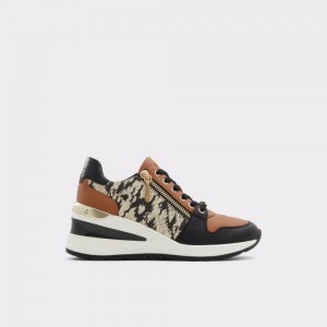 Dámské Tenisky Aldo Adwiwiax Wedge sneaker - Wedge heel Černé | 01486BOYU