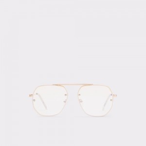 Pánské Sluneční Brýle Aldo Diprion Aviator sunglasses Zlaté | 98502WDVY