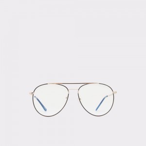 Pánské Sluneční Brýle Aldo Epinel Aviator sunglasses Černé Zlaté | 04159UHAN