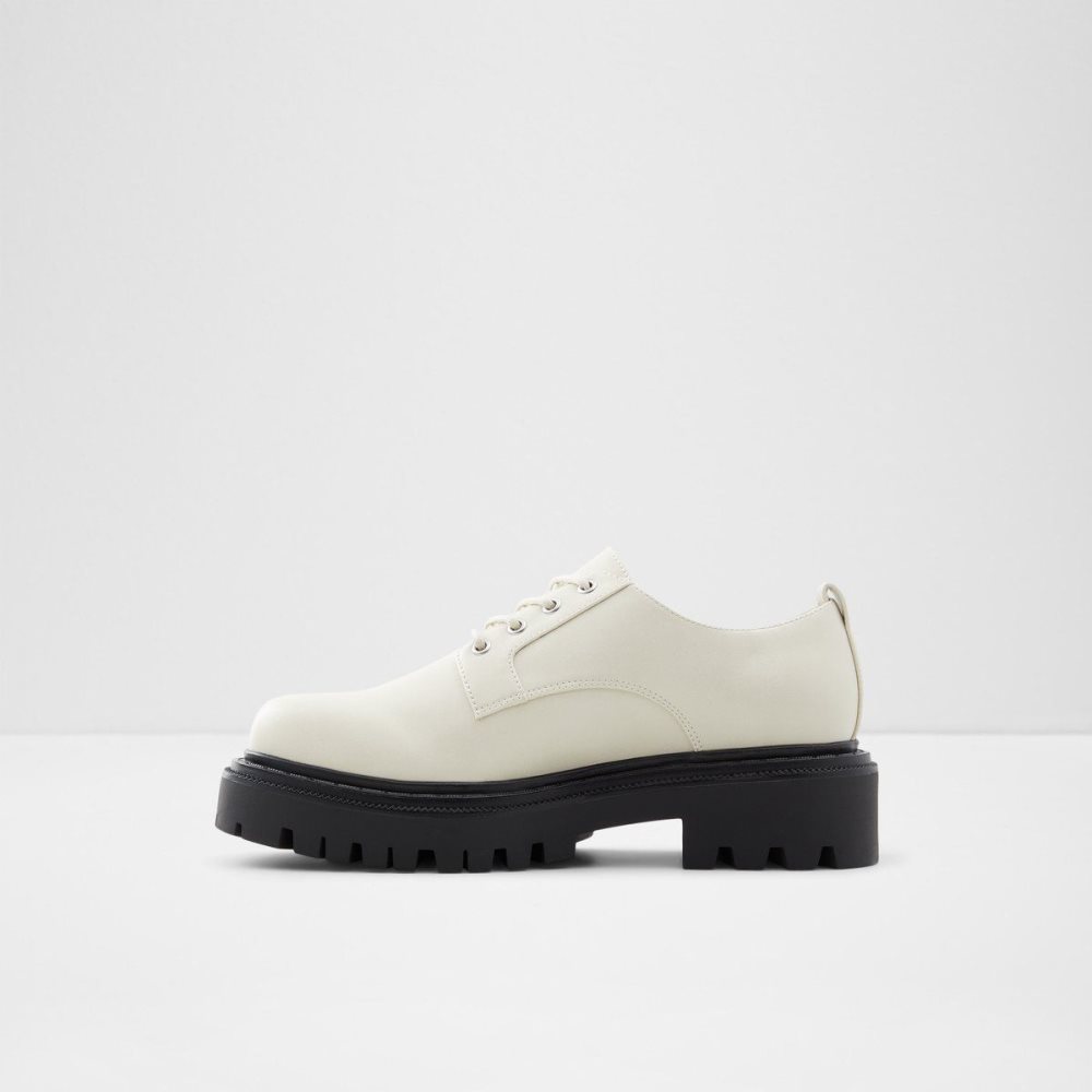 Dámské Baleríny Aldo Bigmove Oxford shoe - Lug sole Bílé | 85207XVFU