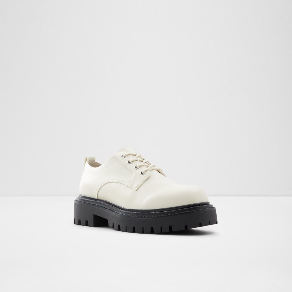 Dámské Baleríny Aldo Bigmove Oxford shoe - Lug sole Bílé | 85207XVFU