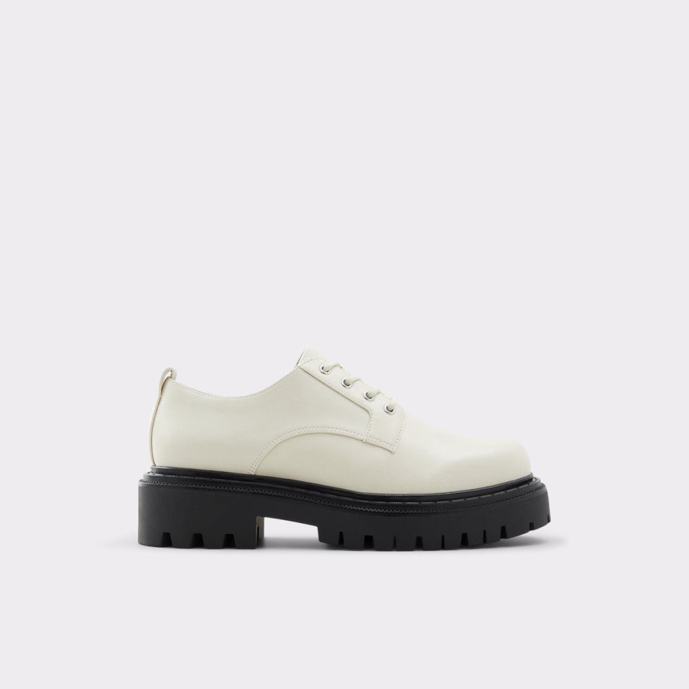 Dámské Baleríny Aldo Bigmove Oxford shoe - Lug sole Bílé | 85207XVFU