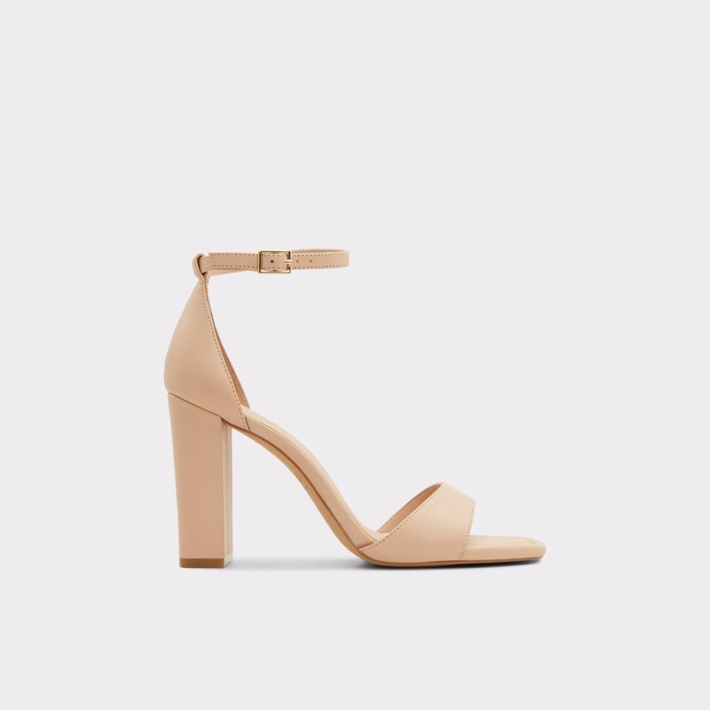 Dámské Blokové Podpatky Aldo Enaegyn Ankle strap heeled sandal - Cup sole Světle Béžový | 73096MTPN