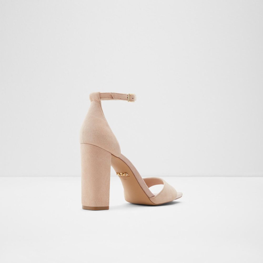 Dámské Blokové Podpatky Aldo Enaegyn Ankle strap heeled sandal - Cup sole Béžový | 35214KXJA