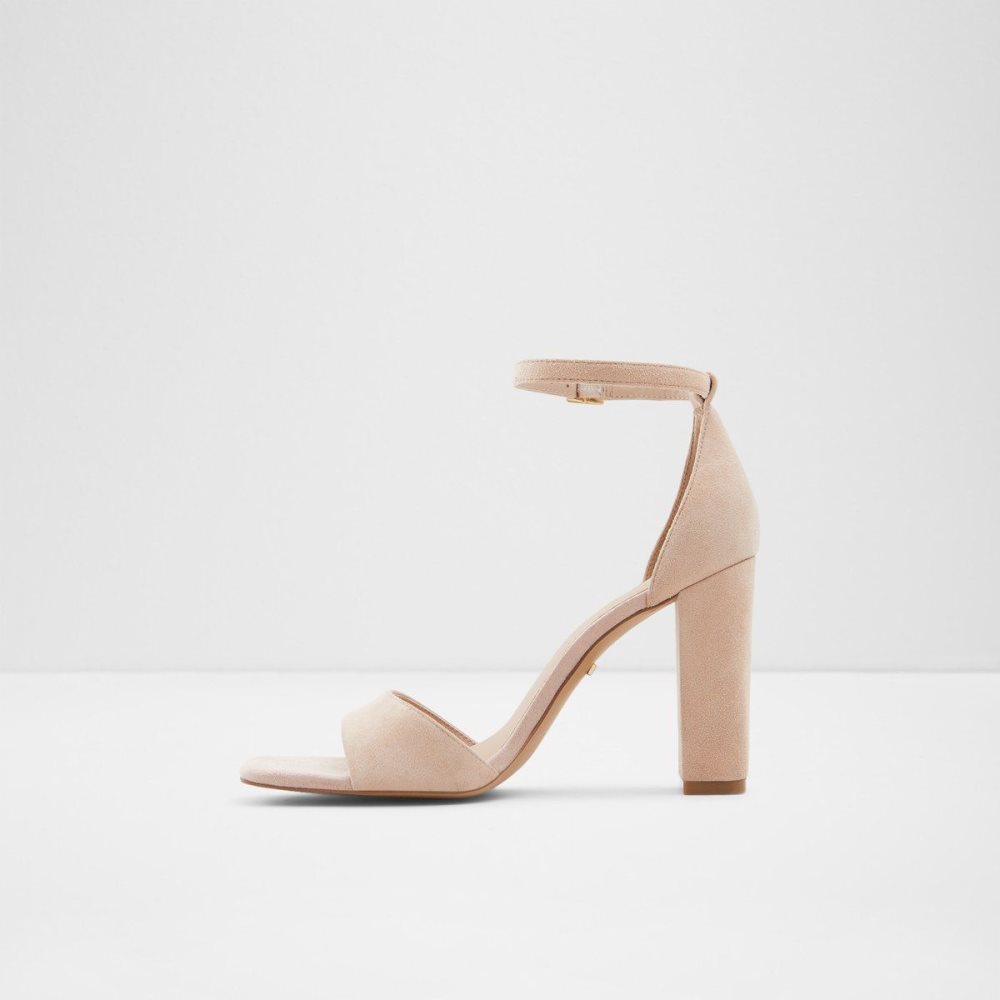 Dámské Blokové Podpatky Aldo Enaegyn Ankle strap heeled sandal - Cup sole Béžový | 35214KXJA