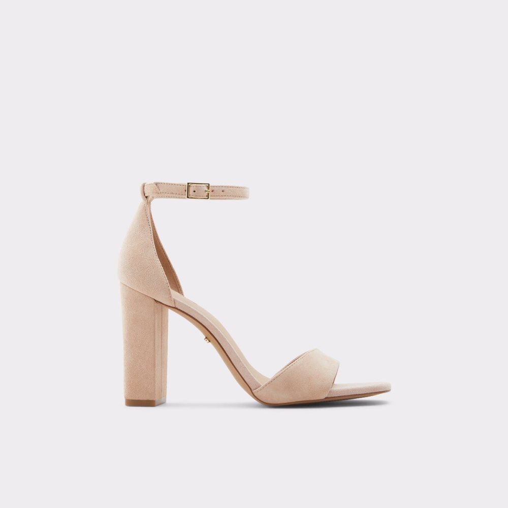 Dámské Blokové Podpatky Aldo Enaegyn Ankle strap heeled sandal - Cup sole Béžový | 35214KXJA