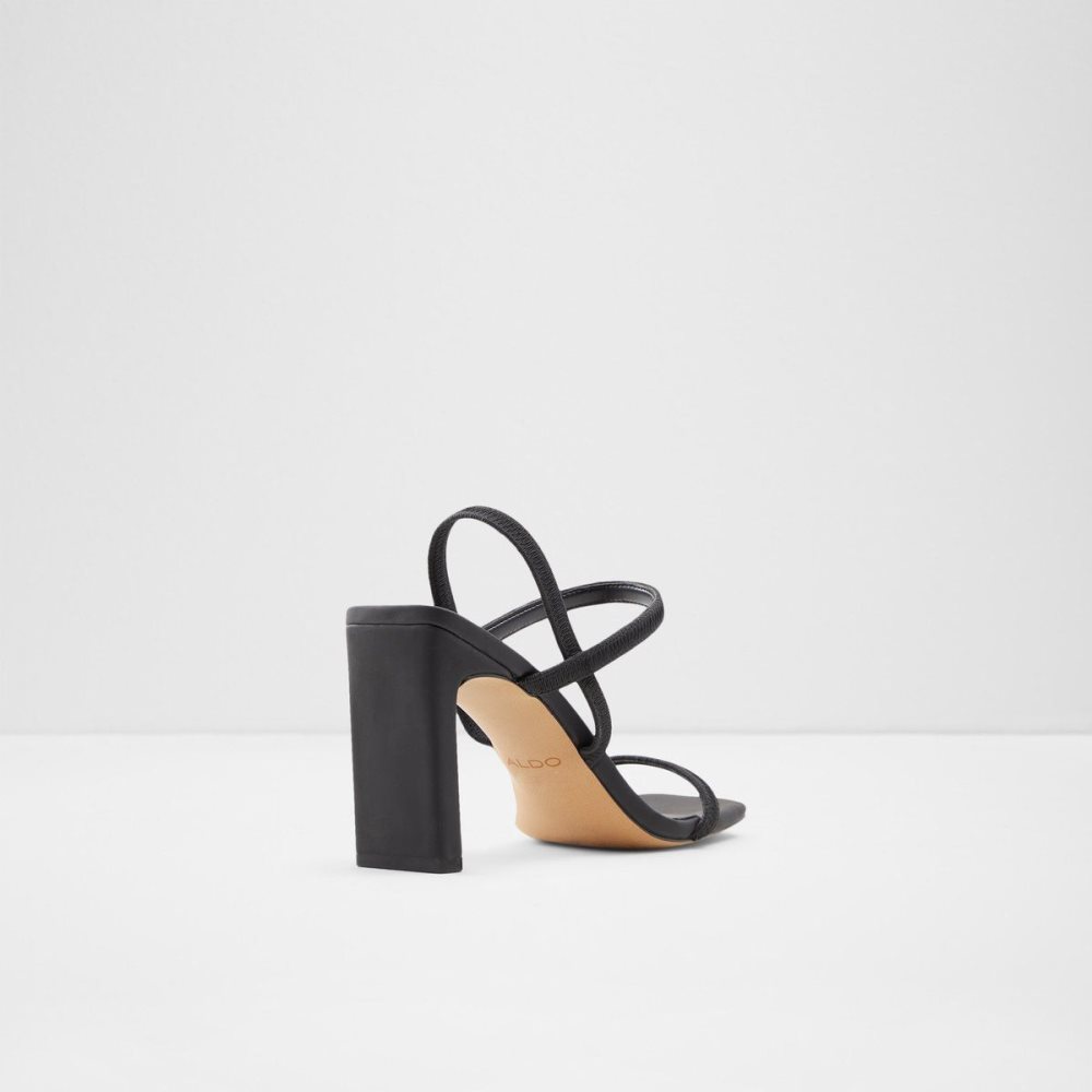 Dámské Blokové Podpatky Aldo Okurr Strappy heeled sandal Černé | 39758RTCG