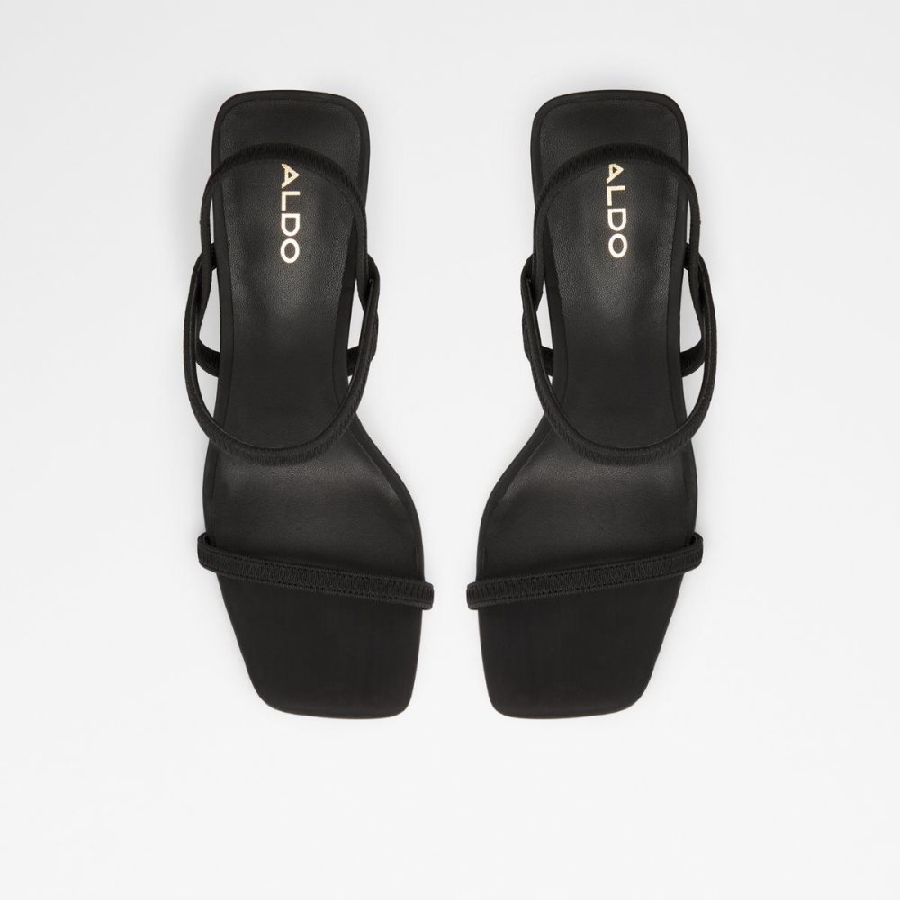 Dámské Blokové Podpatky Aldo Okurr Strappy heeled sandal Černé | 39758RTCG